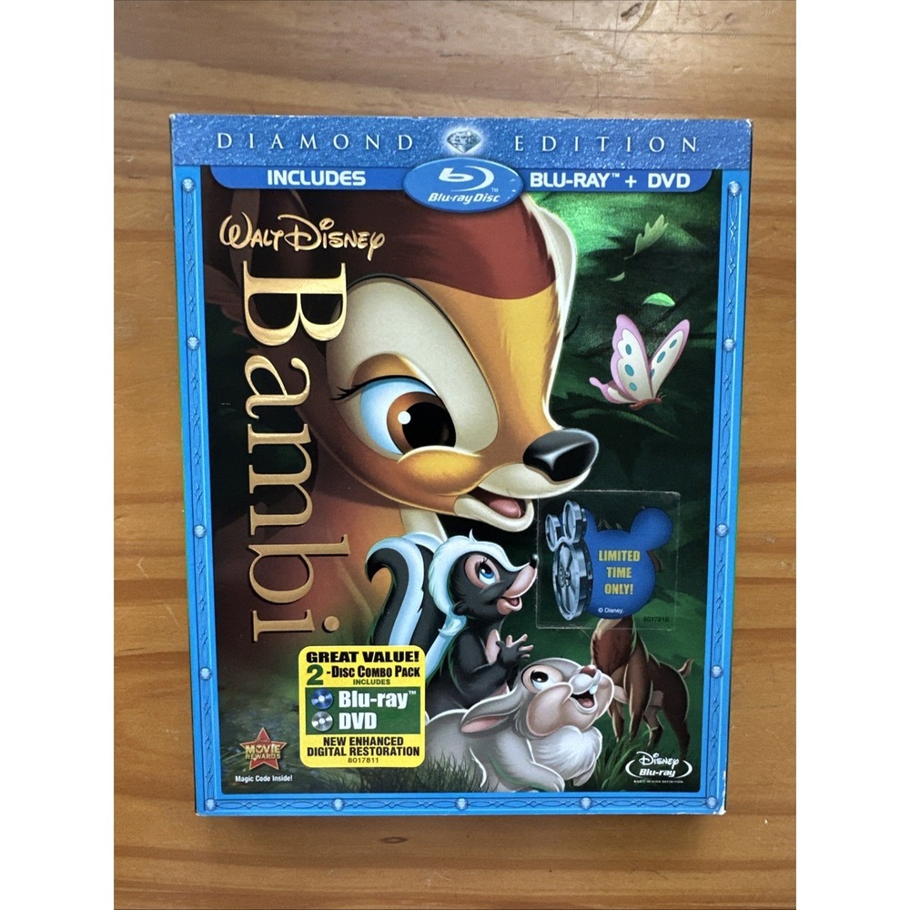 Bambi - Diamond Edition (Blu-Ray + DVD Set, 2011) -- Walt Disney
